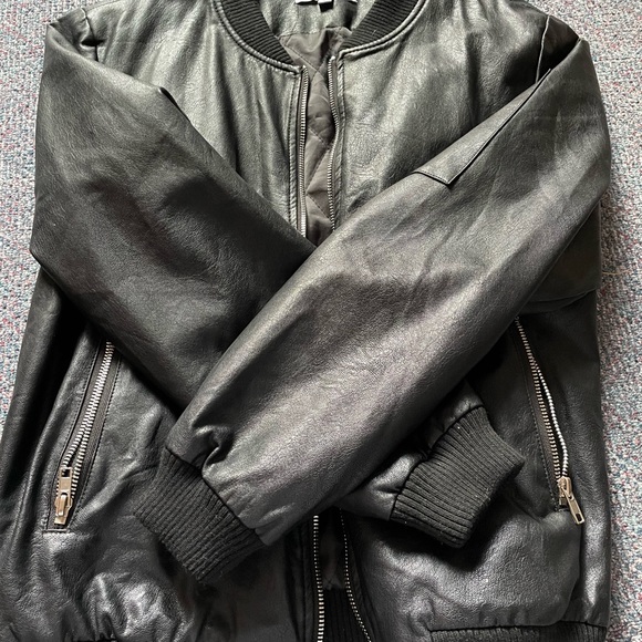 Vegan Leather Jacket - Picture 2 of 3